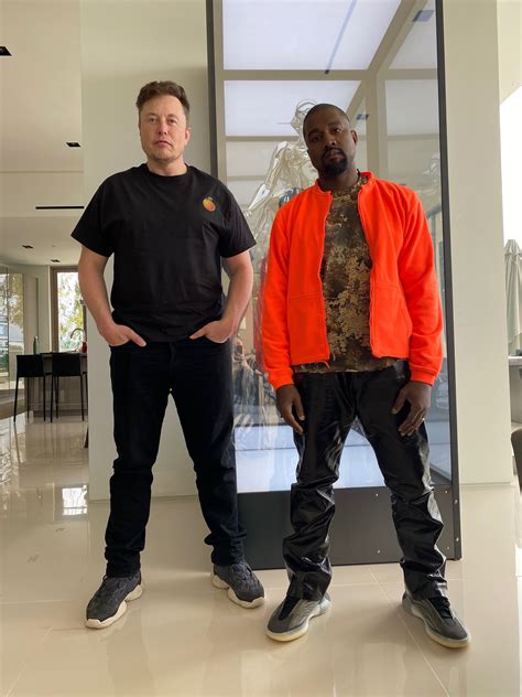 elon musk with kanye west.